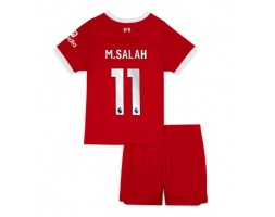 Liverpool Mohamed Salah #11 Koszulka Podstawowych Dziecięca 2023-24 Krótki Rękaw (+ Krótkie spodenki)